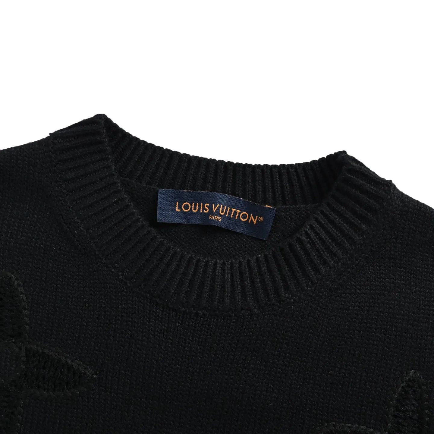 Louis Vuitton/25Fw dark embroidered jacquard sweater